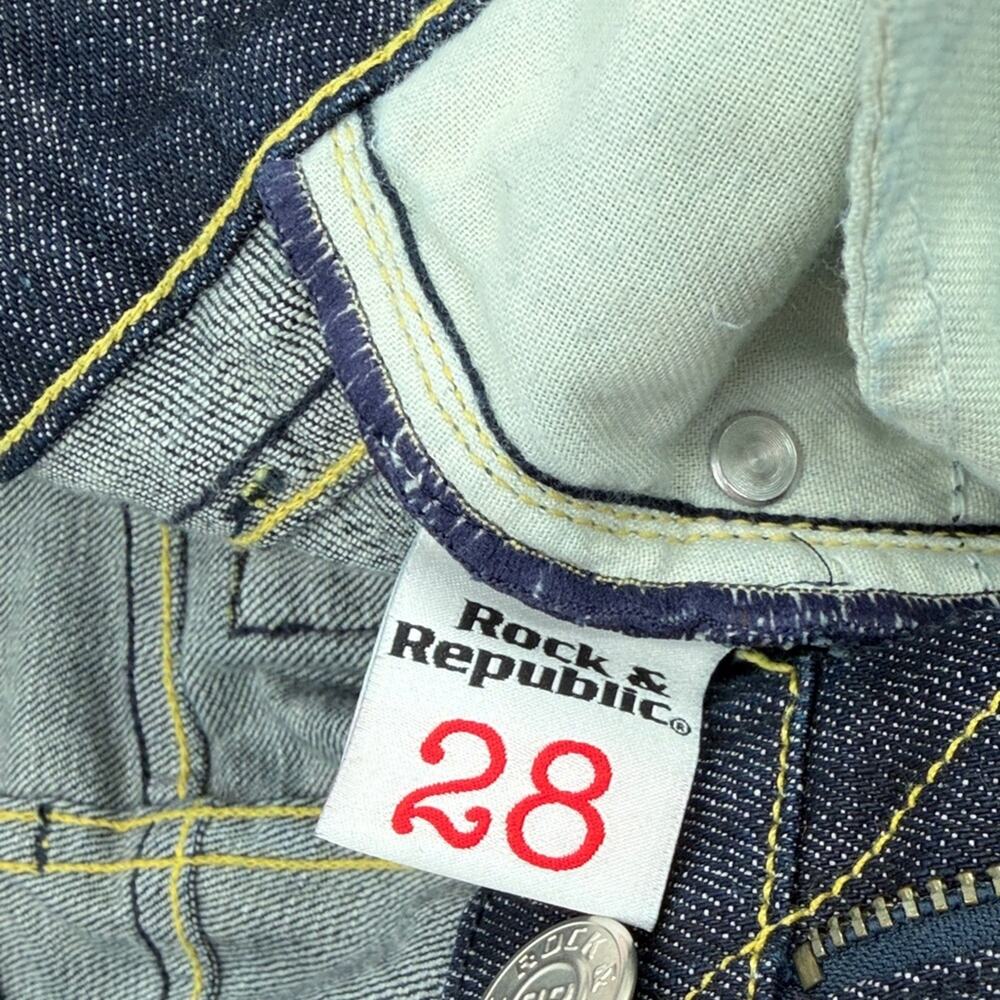 Rock & Republic Dark Indigo Bootcut Jeans 28 - Picture 3 of 8